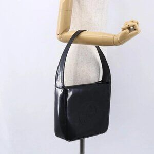 GUCCI Shoulder Bag Enamel Black